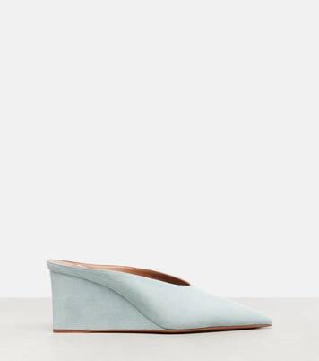 Cube 75 suede wedge mules | Alaïa