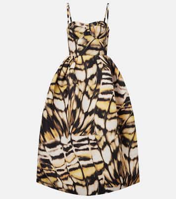 Bedrucktes Cocktailkleid aus Faille | Oscar de la Renta