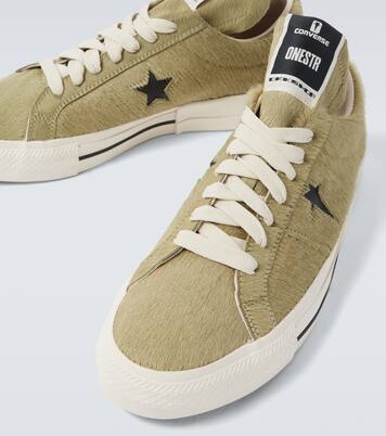 x Converse calf hair sneakers | Rick Owens