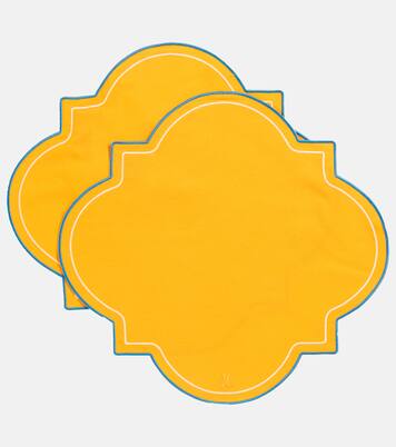 Lot de 2 sets de table Medallion en toile | La DoubleJ