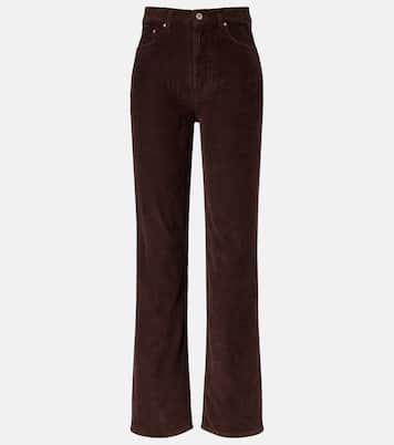 Weite High-Rise-Hose Kora aus Cord | AG Jeans