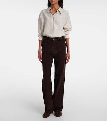 Weite High-Rise-Hose Kora aus Cord | AG Jeans