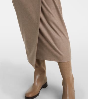 Bingo cashmere-blend wrap skirt | Max Mara