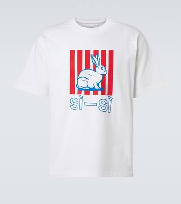 Printed cotton jersey T-shirt | Bottega Veneta