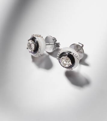 Boucles d’oreilles Calisto en or blanc 18 ct et diamants | Kamyen