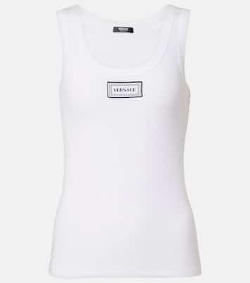 Cotton-blend top | Versace