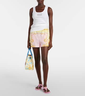 Cotton-blend top | Versace