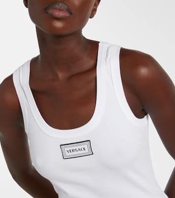 Cotton-blend top | Versace