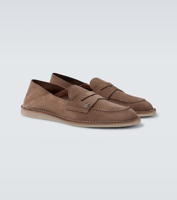 New Florio Ideal suede penny loafers | Dolce&Gabbana