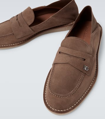 New Florio Ideal suede penny loafers | Dolce&Gabbana