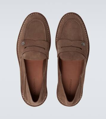 New Florio Ideal suede penny loafers | Dolce&Gabbana