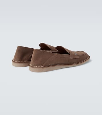 New Florio Ideal suede penny loafers | Dolce&Gabbana