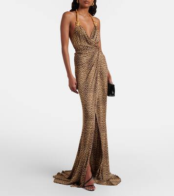 Embellished open-back gown | Roberto Cavalli