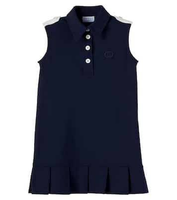 Cotton-blend shirt dress | Gucci Kids