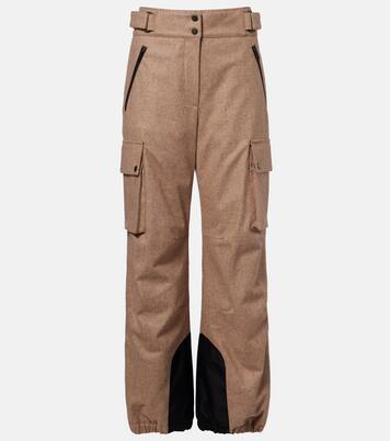 Pantalon cargo en flanelle de laine vierge | Brunello Cucinelli