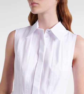 Certosa peplum cotton poplin shirt | Sportmax