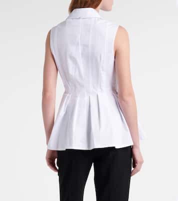 Certosa peplum cotton poplin shirt | Sportmax