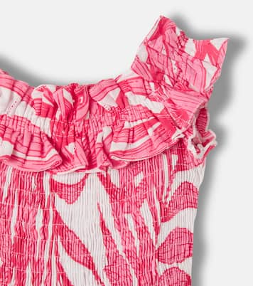 Abito Suzanne in cotone con stampa | Poupette St Barth Kids