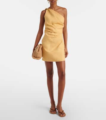 One-Shoulder-Minikleid Simona aus Leinen | Faithfull