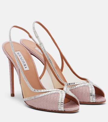 Wild Aurora embellished slingback sandals | Aquazzura