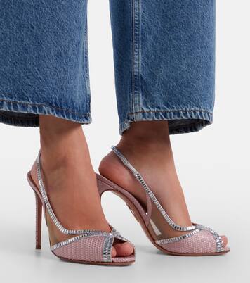 Wild Aurora embellished slingback sandals | Aquazzura