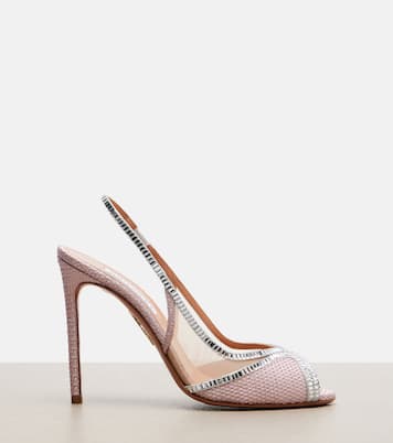 Wild Aurora embellished slingback sandals | Aquazzura