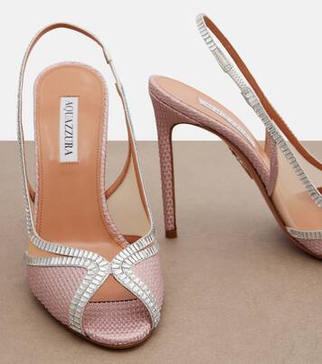 Wild Aurora embellished slingback sandals | Aquazzura