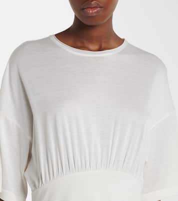 Cotton and silk jersey midi dress | Toteme