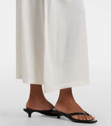 Cotton and silk jersey midi dress | Toteme