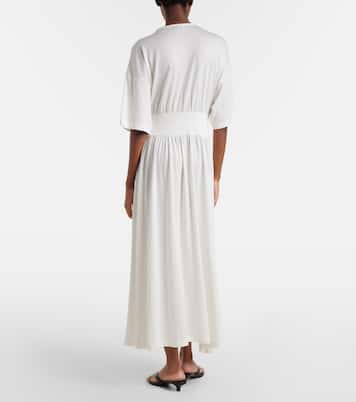 Cotton and silk jersey midi dress | Toteme