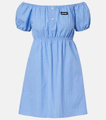 Minikleid aus Baumwollpopeline | Miu Miu
