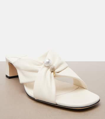 Rafi缀饰皮革穆勒鞋 | Jimmy Choo
