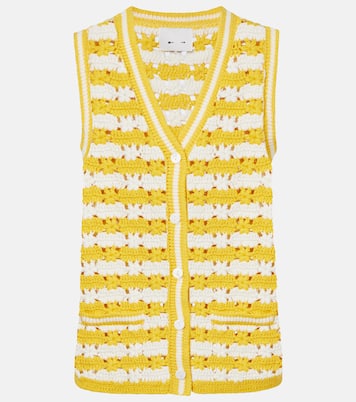 Goldie Watson cotton crochet vest | The Upside