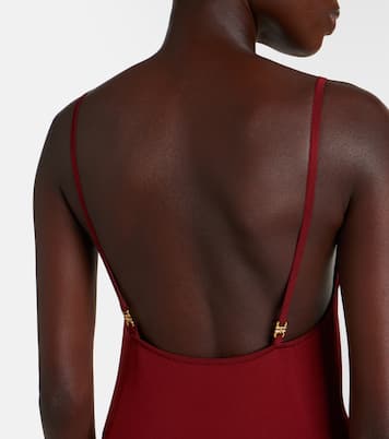 Ribbed-knit jersey midi dress | Ferragamo