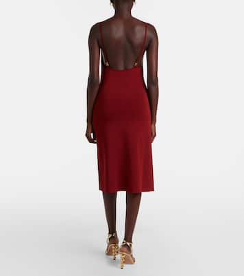 Ribbed-knit jersey midi dress | Ferragamo