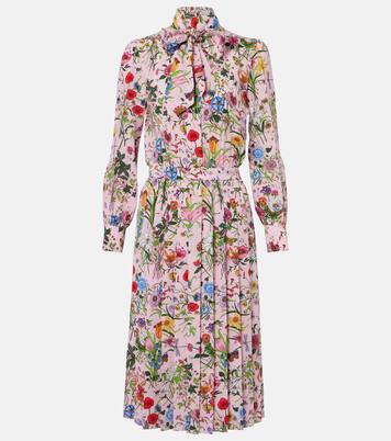 Hemdblusenkleid aus Seide | Gucci