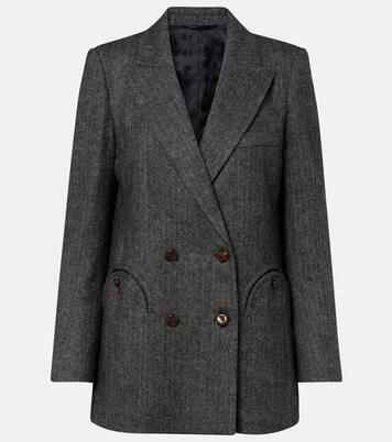 Everyday herringbone wool-blend blazer | Blazé Milano