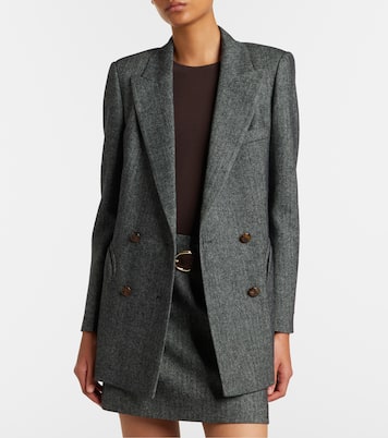 Everyday herringbone wool-blend blazer | Blazé Milano