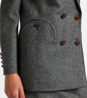 Everyday herringbone wool-blend blazer | Blazé Milano