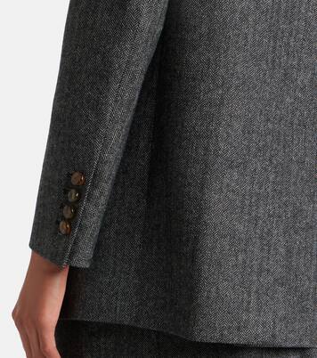 Everyday herringbone wool-blend blazer | Blazé Milano