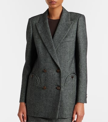 Everyday herringbone wool-blend blazer | Blazé Milano