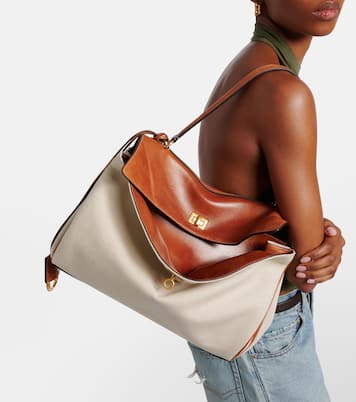 Rodeo Medium leather-trimmed canvas top-handle bag | Balenciaga