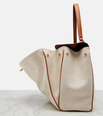 Rodeo Medium leather-trimmed canvas top-handle bag | Balenciaga