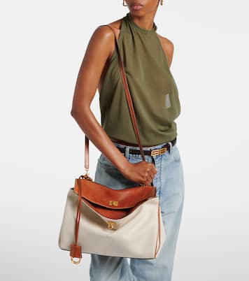 Rodeo Medium leather-trimmed canvas top-handle bag | Balenciaga