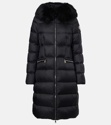 Boedic shearling-trimmed down coat | Moncler