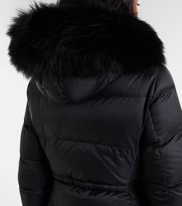Boedic shearling-trimmed down coat | Moncler