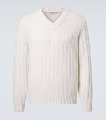 Rippstrick-Pullover aus Kaschmir | Brunello Cucinelli