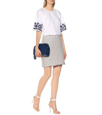 Minirock Hollis aus Leinen und Baumwolle | Tory Burch