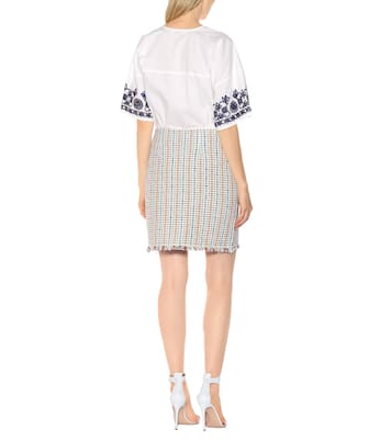 Minirock Hollis aus Leinen und Baumwolle | Tory Burch