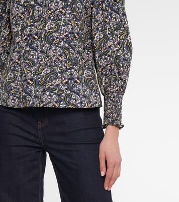 Top Gaia en coton à motif cachemire | Veronica Beard